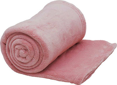 Hatzitex Κουβέρτα Fleece Διπλή , 200x230 , Ροζ, Hatzitex